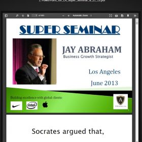 Download Jay Abraham - Super Seminar 2013