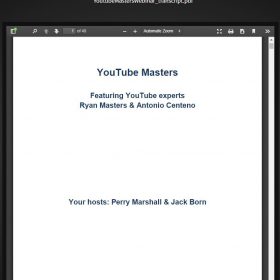 Download Perry Marshall - Youtube Masters Webinar