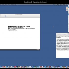 Download Chad Kimball - Reputation Hacks