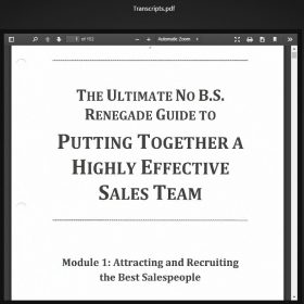 Download GKIC - The No B.S. Renegade Guide To Putting Together A Highly Effective Sales Team