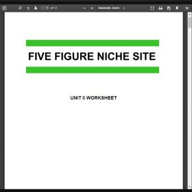 Download Doug Cunnington - Five Figure Niche Site